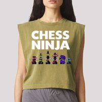 Cool Chess Art For Boy Chess Player Chess Lovers Garment-Dyed Women's Muscle Tee