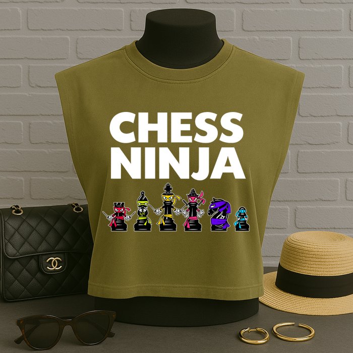 Cool Chess Art For Boy Chess Player Chess Lovers Garment-Dyed Women's Muscle Tee