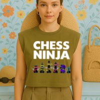 Cool Chess Art For Boy Chess Player Chess Lovers Garment-Dyed Women's Muscle Tee