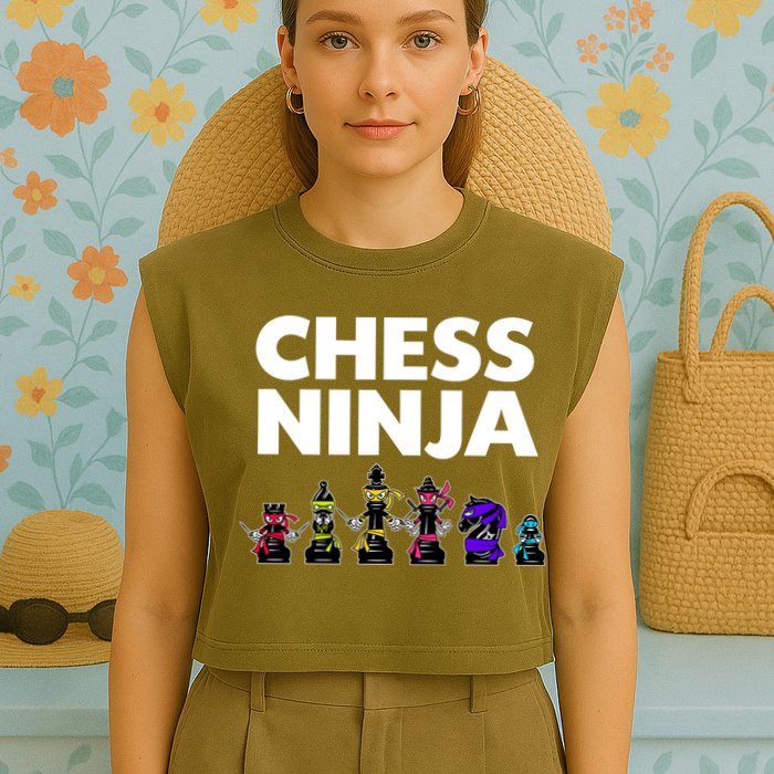 Cool Chess Art For Boy Chess Player Chess Lovers Garment-Dyed Women's Muscle Tee