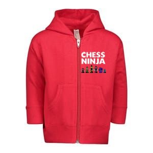 Cool Chess Art For Boy Chess Player Chess Lovers Toddler Zip Fleece Hoodie