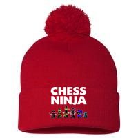 Cool Chess Art For Boy Chess Player Chess Lovers Pom Pom 12in Knit Beanie