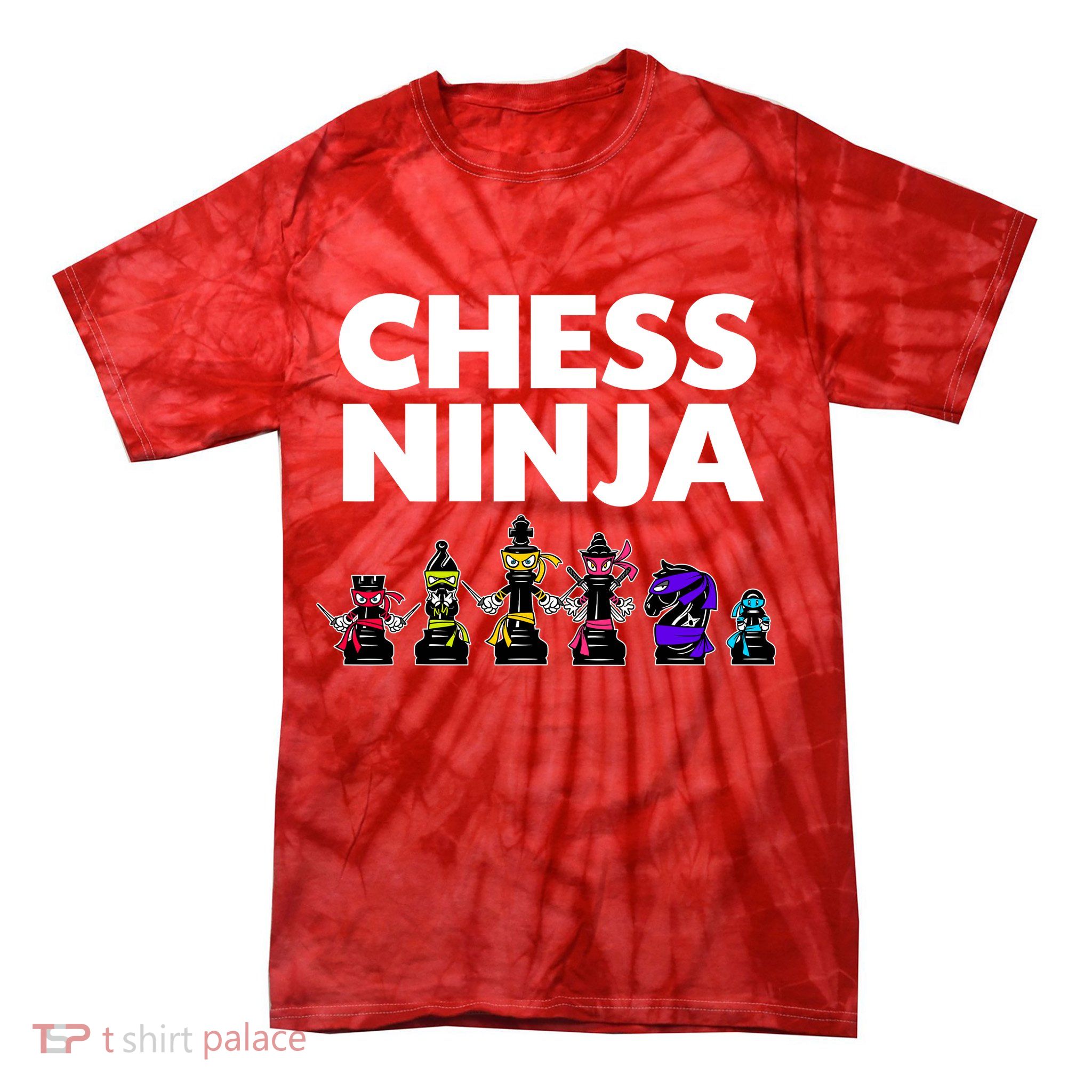 Cool Chess Art For Boy Chess Player Chess Lovers Tie-Dye T-Shirt