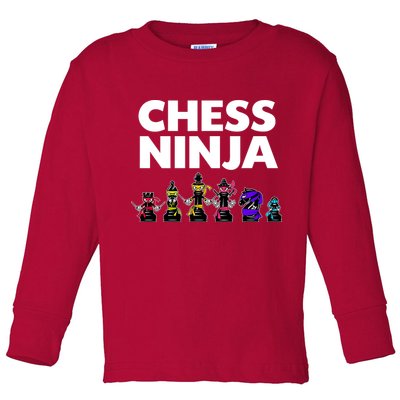 Cool Chess Art For Boy Chess Player Chess Lovers Toddler Long Sleeve Shirt