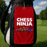 Cool Chess Art For Boy Chess Player Chess Lovers Golf Towel