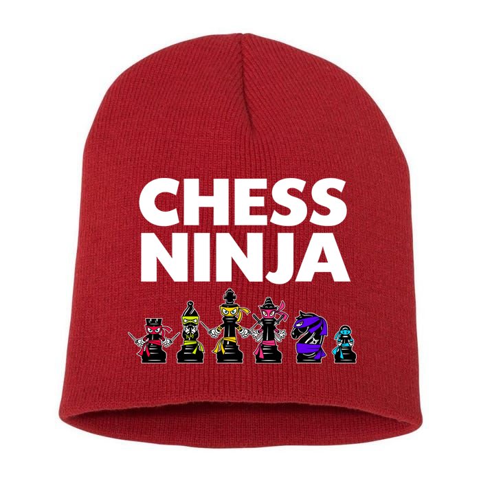 Cool Chess Art For Boy Chess Player Chess Lovers Short Acrylic Beanie