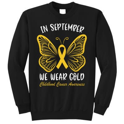 Childhood Cancer Awareness In September We Wear Gold Cute Sweatshirt