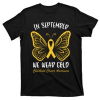 Childhood Cancer Awareness In September We Wear Gold Cute T-Shirt