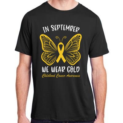 Childhood Cancer Awareness In September We Wear Gold Cute Adult ChromaSoft Performance T-Shirt