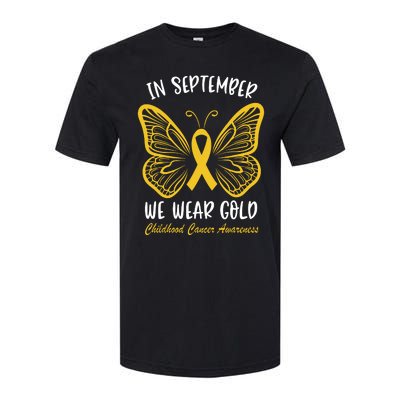 Childhood Cancer Awareness In September We Wear Gold Cute Softstyle CVC T-Shirt