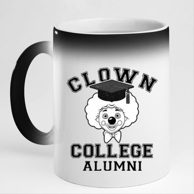 Clown College Alumni 11oz Black Color Changing Mug