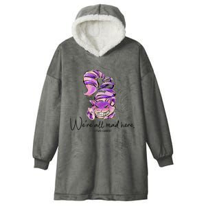 Chesire Cat Alice In Wonderland WeRe All Mad Here Hooded Wearable Blanket