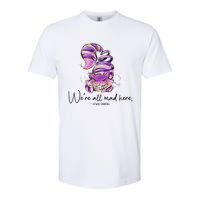 Chesire Cat Alice In Wonderland WeRe All Mad Here Softstyle CVC T-Shirt