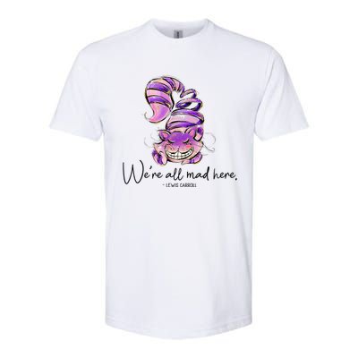 Chesire Cat Alice In Wonderland WeRe All Mad Here Softstyle® CVC T-Shirt