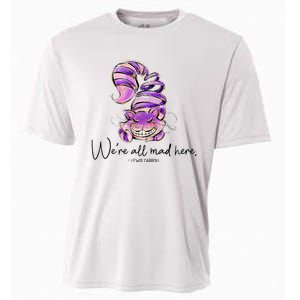 Chesire Cat Alice In Wonderland WeRe All Mad Here Cooling Performance Crew T-Shirt