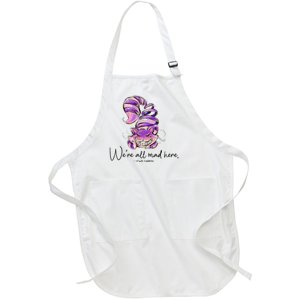 Chesire Cat Alice In Wonderland WeRe All Mad Here Full-Length Apron With Pockets