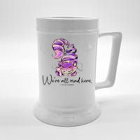 Chesire Cat Alice In Wonderland WeRe All Mad Here Beer Stein