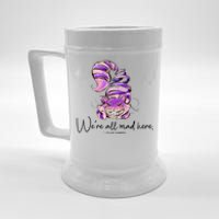 Chesire Cat Alice In Wonderland WeRe All Mad Here Beer Stein