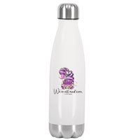 Chesire Cat Alice In Wonderland WeRe All Mad Here Stainless Steel Insulated Water Bottle