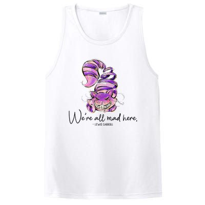 Chesire Cat Alice In Wonderland WeRe All Mad Here PosiCharge Competitor Tank