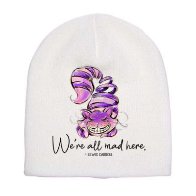 Chesire Cat Alice In Wonderland WeRe All Mad Here Short Acrylic Beanie