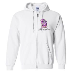 Chesire Cat Alice In Wonderland WeRe All Mad Here Full Zip Hoodie