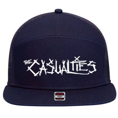 CASUALTIES 7 Panel Mesh Trucker Snapback Hat