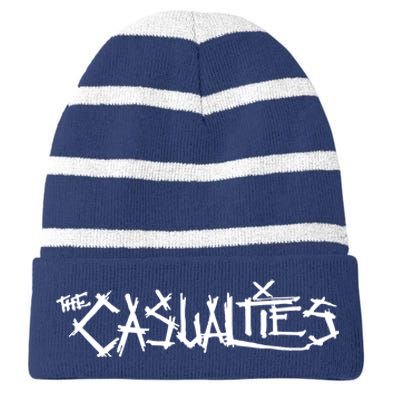 CASUALTIES Striped Beanie with Solid Band