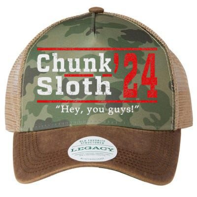 Chunk Classic Arts Funny Movie Awesome Apparel Sloth 24 Legacy Tie Dye Trucker Hat