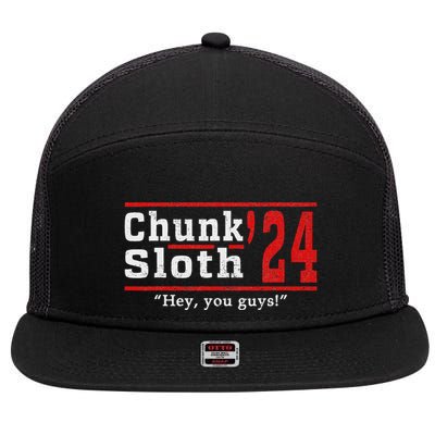 Chunk Classic Arts Funny Movie Awesome Apparel Sloth 24 7 Panel Mesh Trucker Snapback Hat