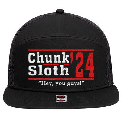 Chunk Classic Arts Funny Movie Awesome Apparel Sloth 24 7 Panel Mesh Trucker Snapback Hat