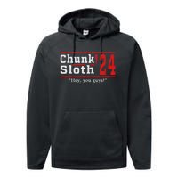 Chunk Classic Arts Funny Movie Awesome Apparel Sloth 24 Performance Fleece Hoodie