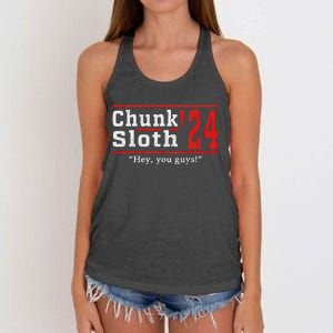 Chunk Classic Arts Funny Movie Awesome Apparel Sloth 24 Women's Knotted Racerback Tank