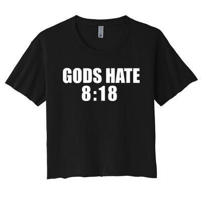 Closed Casket Activities GodS Hate 8 18 Women's Crop Top Tee