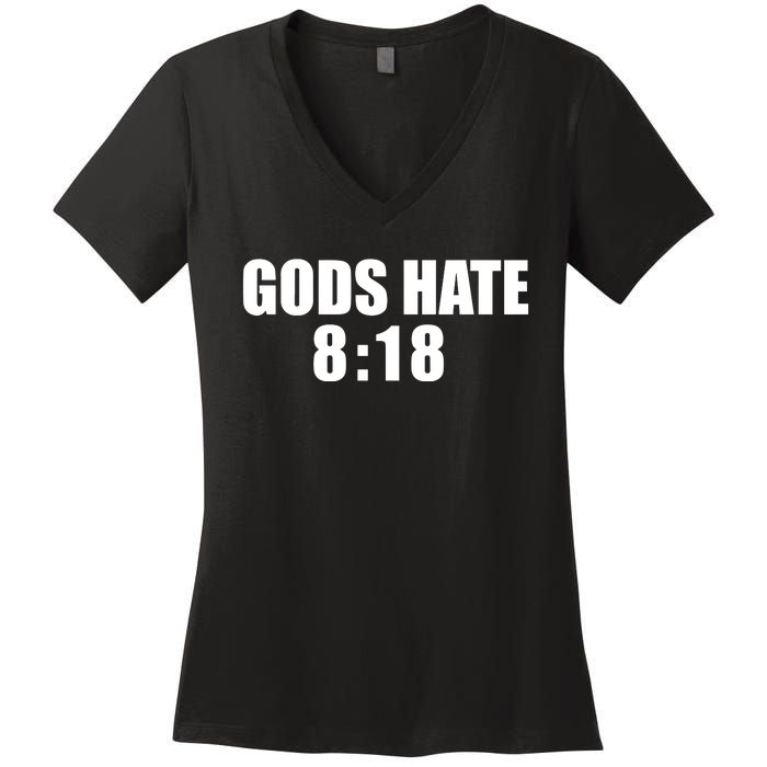 Closed Casket Activities GodS Hate 8 18 Women's V-Neck T-Shirt