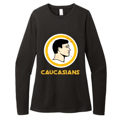 Caucasians Womens CVC Long Sleeve Shirt