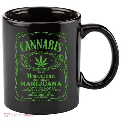 Cannabis 11oz C Handle Ceramic Mug