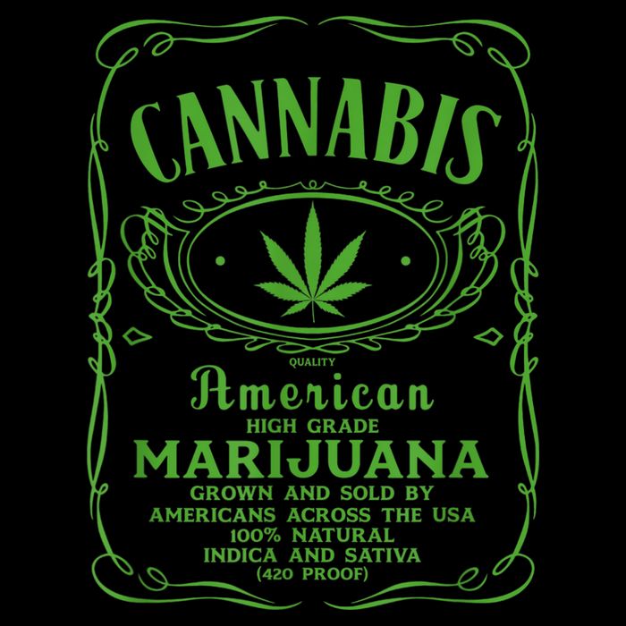 Cannabis Drawstring Bag