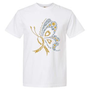 Childhood Cancer Awareness Gold Butterfly Warrior Supporter Garment-Dyed Heavyweight T-Shirt