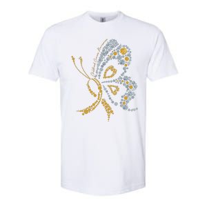 Childhood Cancer Awareness Gold Butterfly Warrior Supporter Softstyle CVC T-Shirt