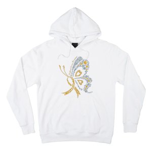 Childhood Cancer Awareness Gold Butterfly Warrior Supporter Hoodie