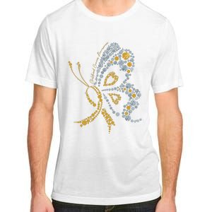 Childhood Cancer Awareness Gold Butterfly Warrior Supporter Adult ChromaSoft Performance T-Shirt