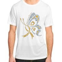 Childhood Cancer Awareness Gold Butterfly Warrior Supporter Adult ChromaSoft Performance T-Shirt