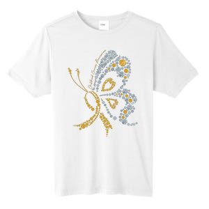 Childhood Cancer Awareness Gold Butterfly Warrior Supporter Tall Fusion ChromaSoft Performance T-Shirt