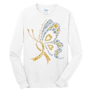 Childhood Cancer Awareness Gold Butterfly Warrior Supporter Tall Long Sleeve T-Shirt