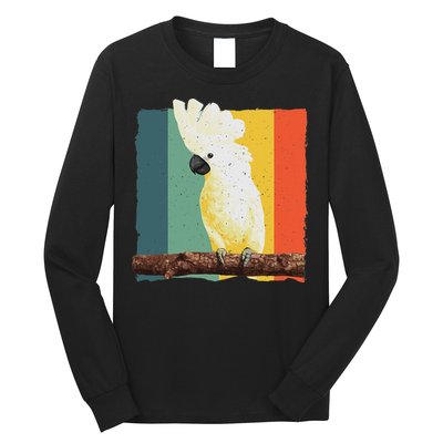 Cool Cockatoo Art For Women Parrot Lover Goffin Cockatoo Long Sleeve Shirt