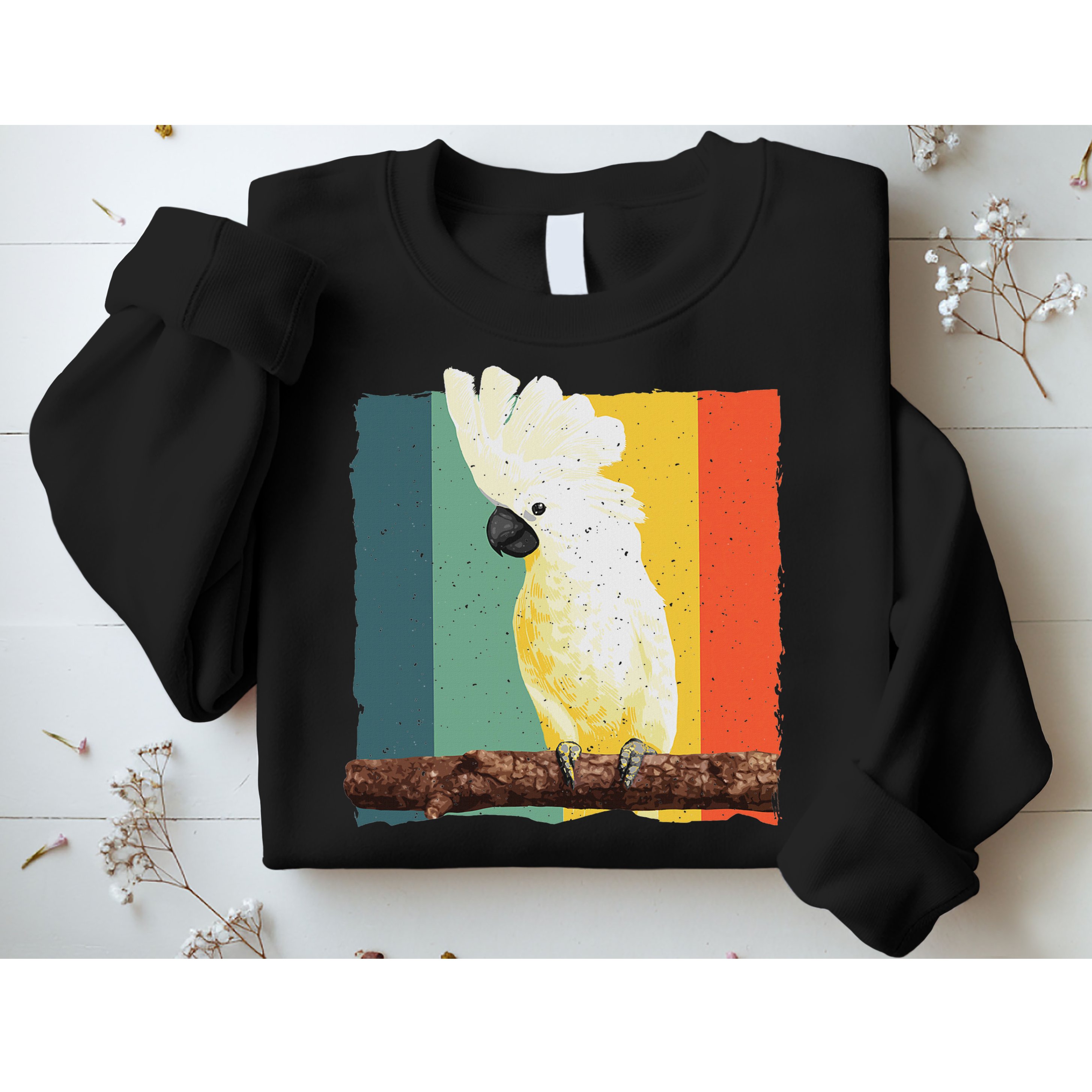 Cool Cockatoo Art For Women Parrot Lover Goffin Cockatoo Sweatshirt