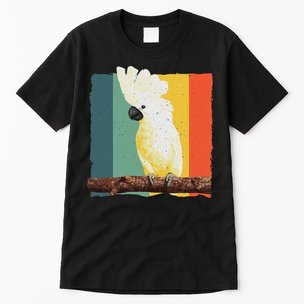 Cool Cockatoo Art For Women Parrot Lover Goffin Cockatoo Tall T-Shirt
