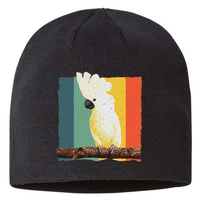 Cool Cockatoo Art For Women Parrot Lover Goffin Cockatoo Sustainable Beanie