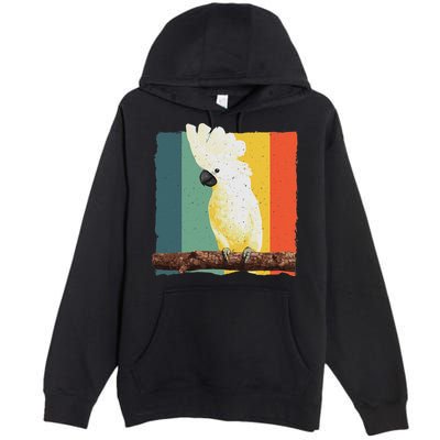 Cool Cockatoo Art For Women Parrot Lover Goffin Cockatoo Premium Pullover Hoodie